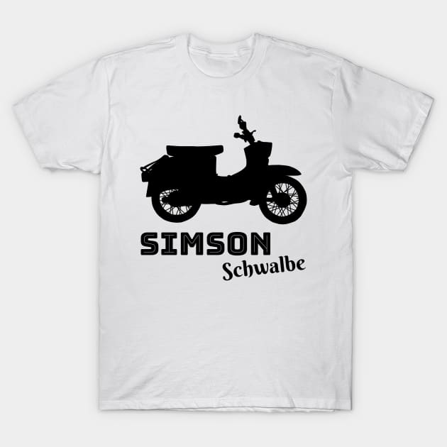 simson schwalbe T-Shirt by Ntdesignart